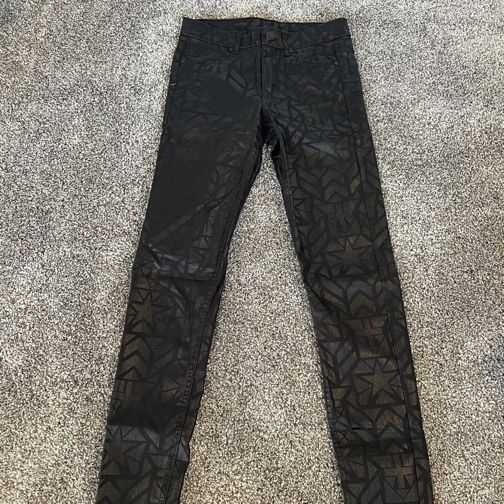 Never worn H&M faux leather jeans